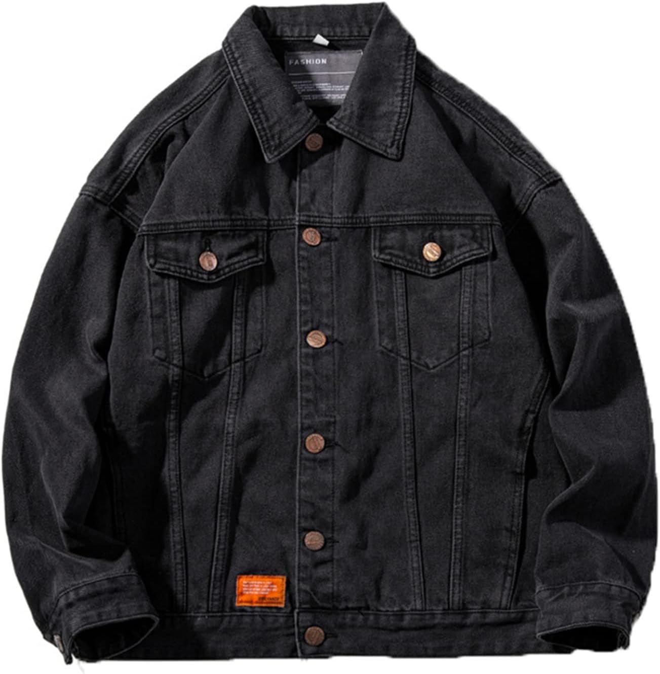メンズジャケット Gジャン カジュアル ビッグシルエット ゆったり ブルゾン スプリングコート ジャンパー デニム 体型カバー かっこいい ファッション アウトドア ストリート(4)