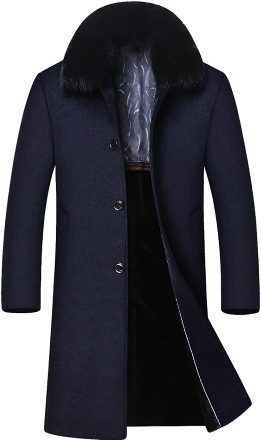コート メンズ チェスターコート ビジネス 秋冬 厚手 無地 暖かい 防寒 ロング ジャケット 紳士服 ビジネス スリムコート 取り外せるファー付き ラシャコート 大きいサイズ