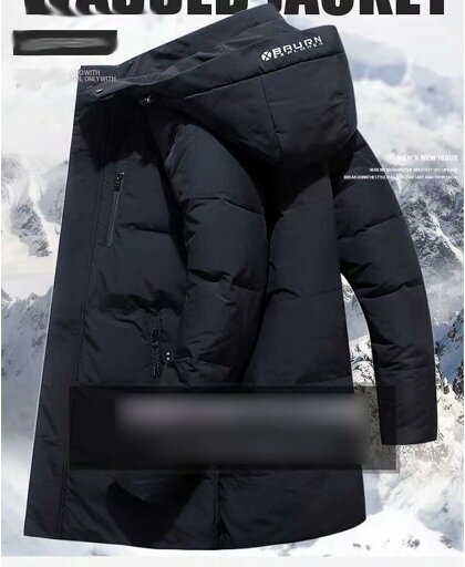 ダウンジャケット 冬 メンズ ハーフ丈 フェザー ダウン ダウンコート フード着脱可 厚手 防寒対策 暖か シンプル 無地 カジュアル ビジネス アウトドア フィット 40代 50代 男性用 アウター