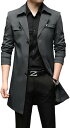 トレンチコート 薄手 メンズ スプリングコート シンプル お洒落 コート 男性用 アウター 紳士服 ビジネス カジュアル ハーフ丈 ジャケット スリム 春 秋 アウター トップス 薄手 防風 大きいサ