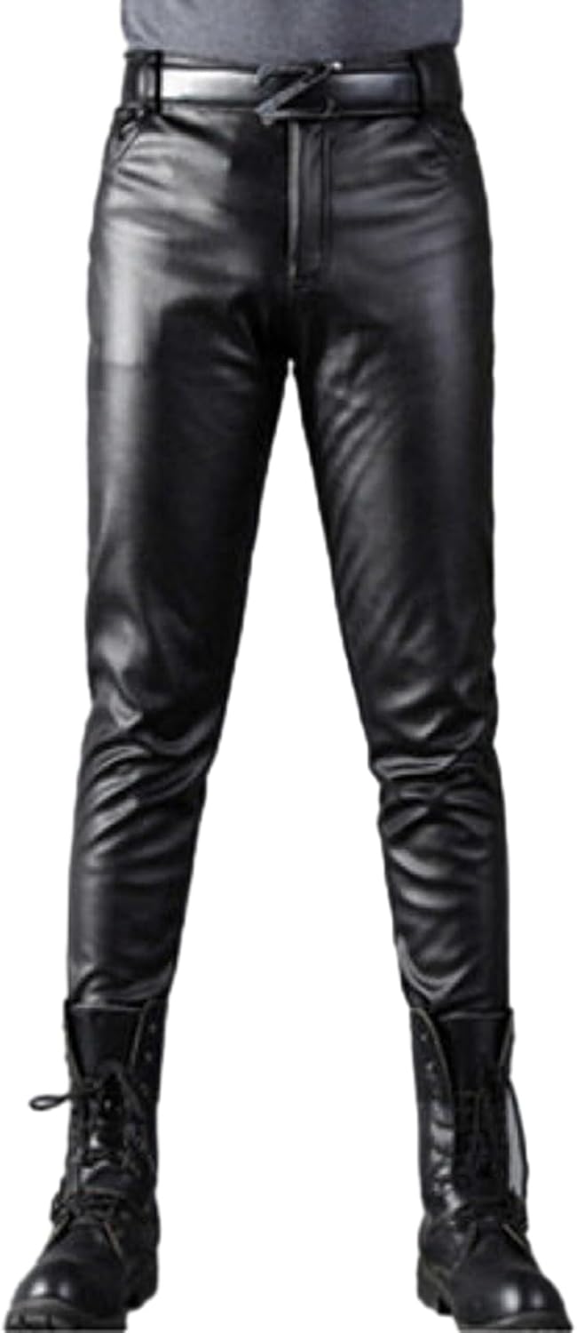 レザーパンツ 革パンツ メンズ スキニー 厚手 ストレッチ ズボン ロングパンツ 春秋冬 紳士用 オートバイパンツ 大人 ストリート hiphop系 おしゃれ 通気性 美脚 大きいサイズ バイク パン