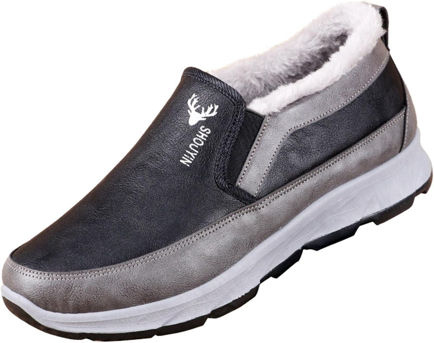 雪用 スノーシューズ スリッポン メンズ 裏ボア 登山靴 綿靴 ローカット 雪対策 ショートブーツ あった..