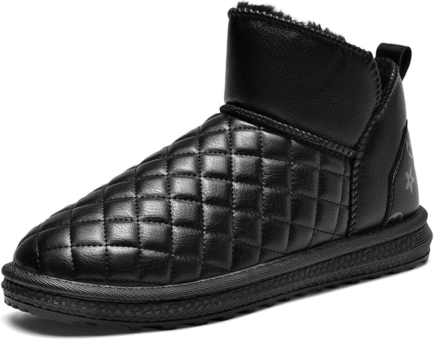 メンズ ウィンターブーツ ムートンブーツ ショート丈 冬用 裏起毛 キルト 雪遊び 防寒靴 耐磨耗 防滑 ..