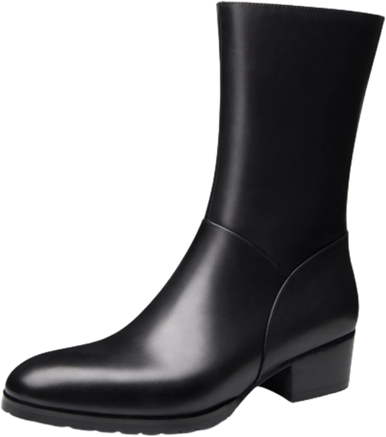 メンズ ジョッキーブーツ ロングブーツ 高筒 袴ブーツ 本革 ミドルカット サイドジップ 無地 秋冬 防水 防滑 おしゃれ 大人 フィット 着回し 長靴 小さいサイズ 乗馬ブーツ ビジネス 通勤通学