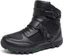 ライディングブーツ レーシングブーツ メンズ バイク用ブーツ 革 ミドルカット 防寒対策 トレッキングブーツ 大きいサイズ 耐磨耗 撥水 プロテクター 通気 オ...