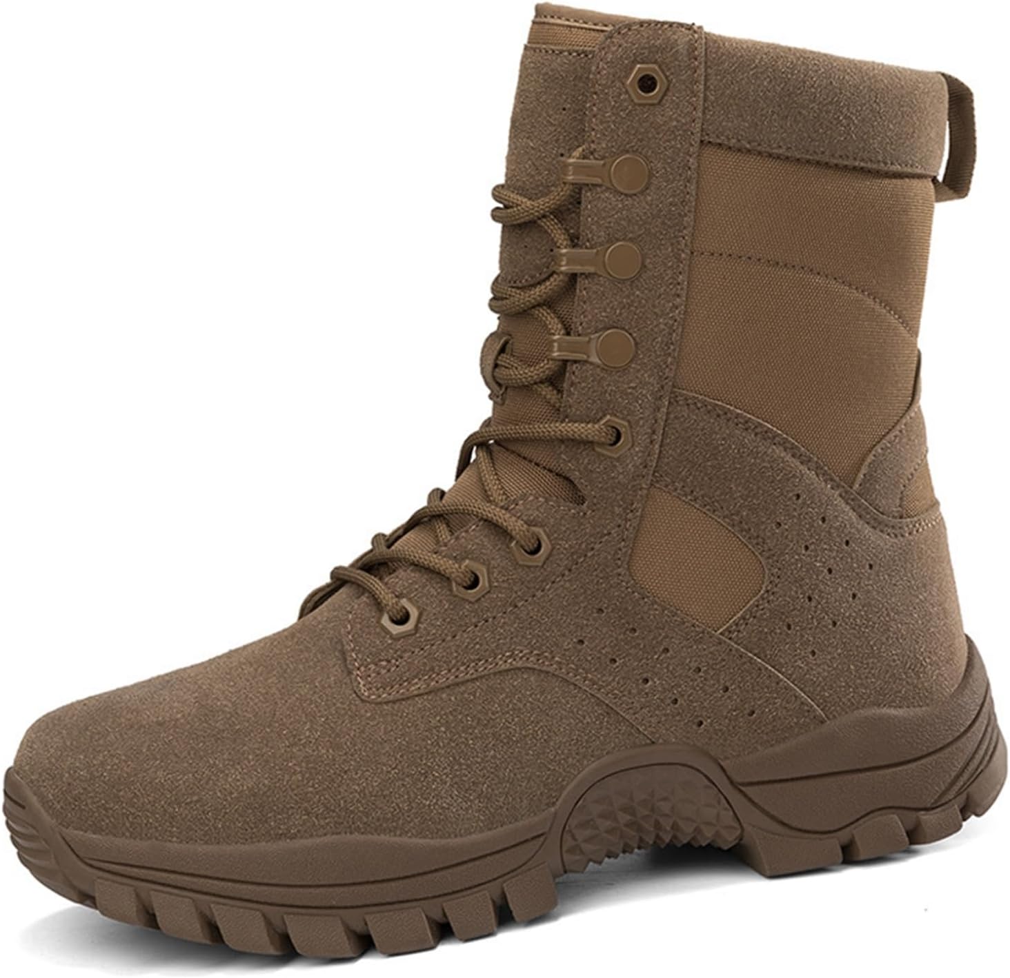 ミリタリーブーツ ハイキングシューズ メンズ コンバットブーツ 編み上げ ハイカット キャンバス 滑り..