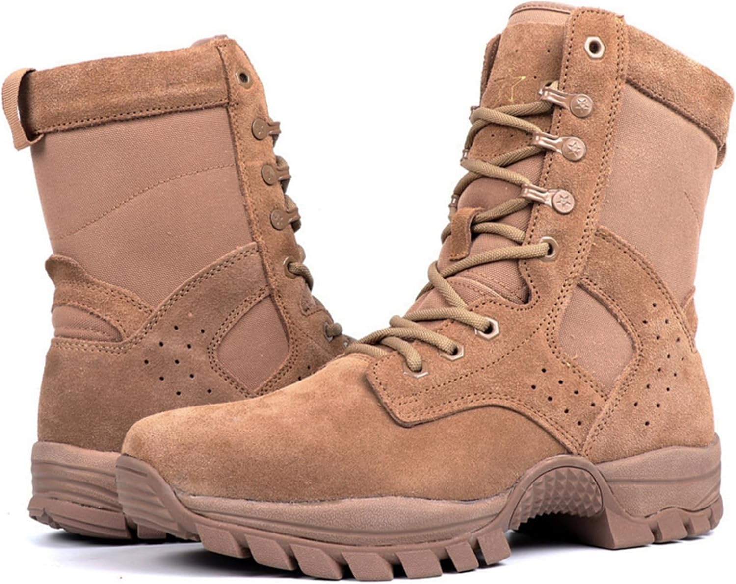 ミリタリーブーツ タクティカルブーツ 男女兼用 タクティカルブーツ swat風 サイドジップ キャンバス ハイカット 釣り キャンプ 旅行 防滑 厚底 耐摩耗性 衝突防止 蒸れない 履きやすい つま先