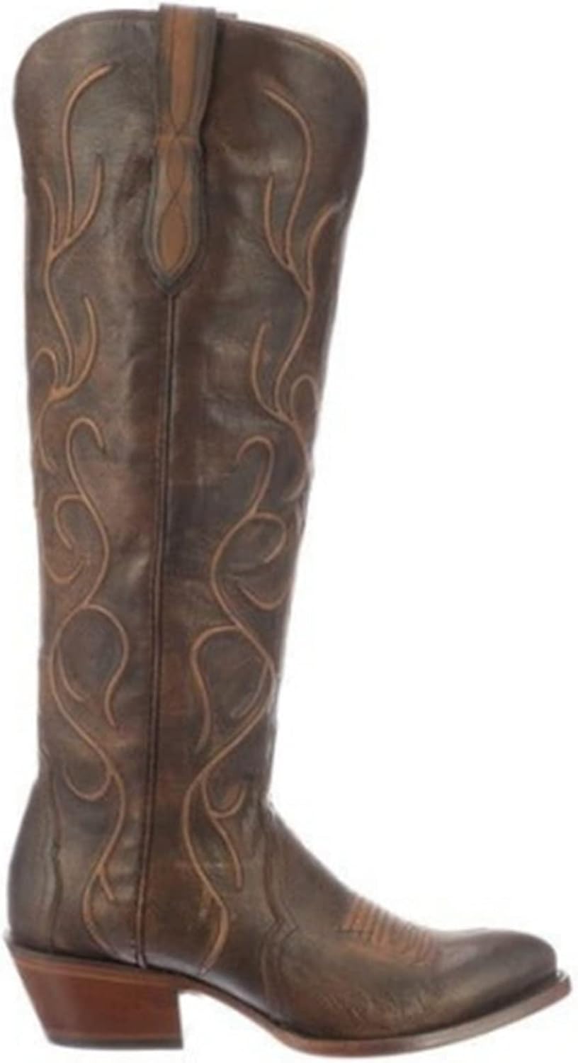 ロングブーツ 膝高 長靴 ジョッキーブーツ メンズ 乗馬ブーツ レザー サイドジップ 足細 レトロ スクエ..