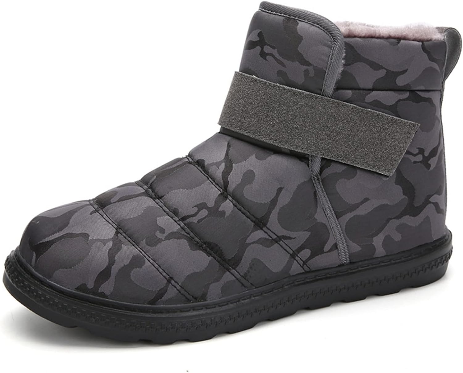 メンズ スノーブーツ スノーシューズ ミドルカット 冬用 ボア付き ベルクロ 防寒対策 コンフォート 防水防滑 綿靴 幅広 耐久性 撥水 ユニセックス トレッキングシューズ アウトドア スキー 雪道