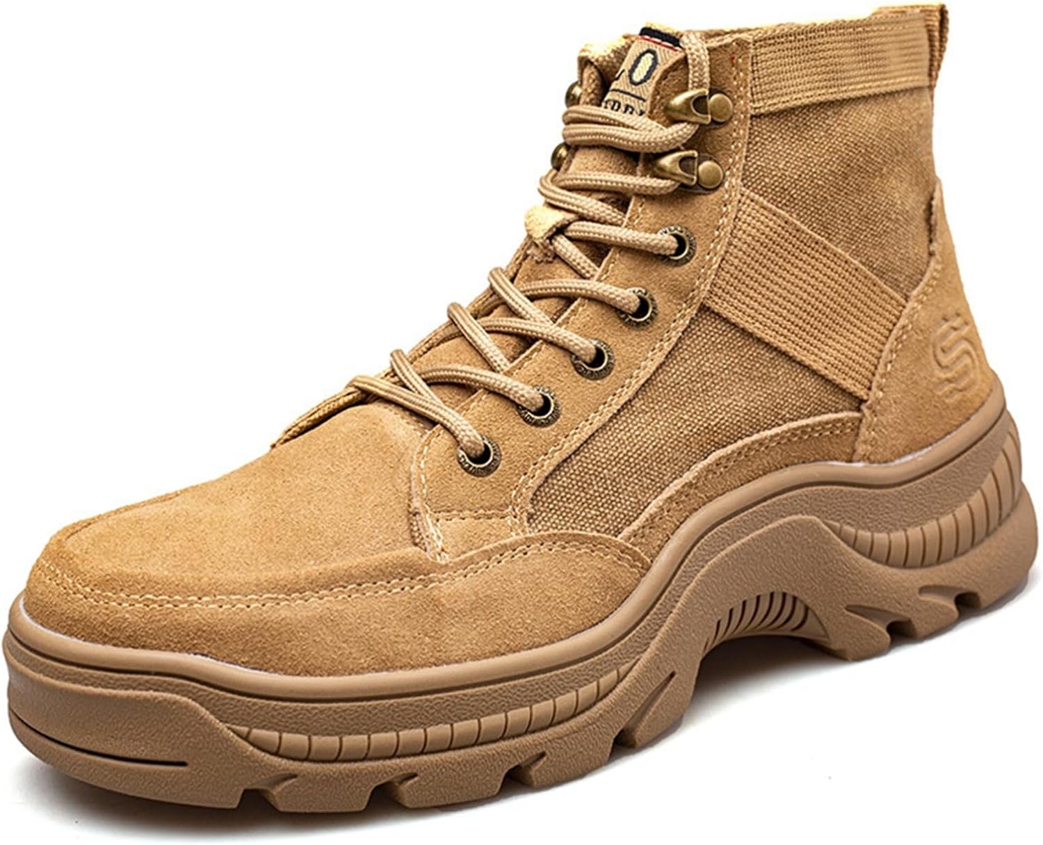 安全靴 セーフティブーツ PUレザー レースアップ ハイカット レディース メンズ 作業靴 透気 滑り止め ..