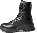 ミリタリーブーツ 登山靴 くつ メンズ 冬 レースアップ 軽量 防水 タクティカルブーツ ハイカット レザー マウンテンブーツ 防雨 滑り止め 厚底 ゲーム タ...