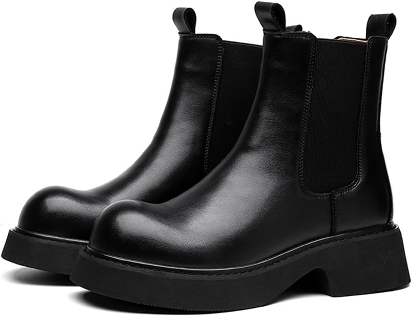 ブーツ ビジネスシューズ チェルシーブーツ メンズ サイドゴア レインブーツ ローヒール カジュアルブ..
