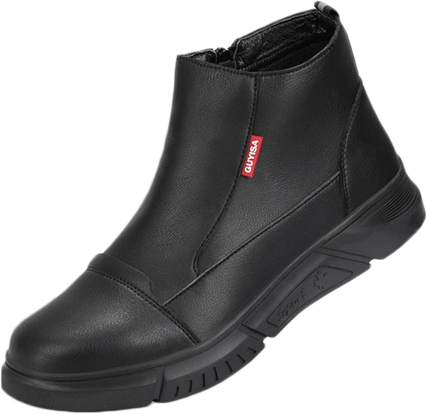 安全靴 ショートブーツ 鋼芯入り つま先保護 ハイカット 安全シューズ 作業靴 レースアップ ハイギャン..