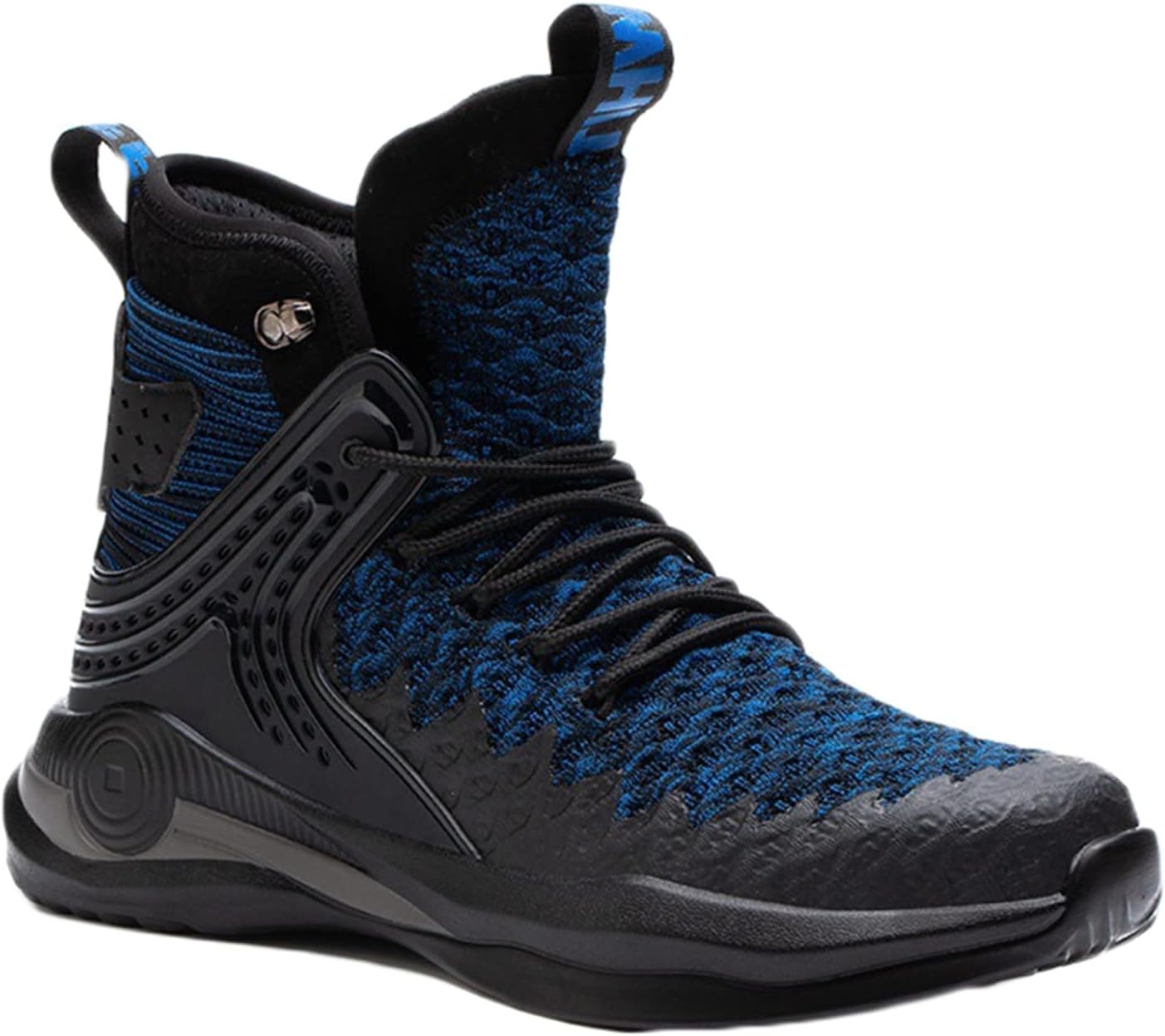 安全ブーツ 砂漠靴 軍靴 安全靴 鋼製先芯入り メッシュ 踏み抜き防止 釘指す傷防止 ハイカット ハイギャング 作業靴 メンズ 23.5-30cm 大きいサイズ 編み上げ アウトドア 山登り ブルー