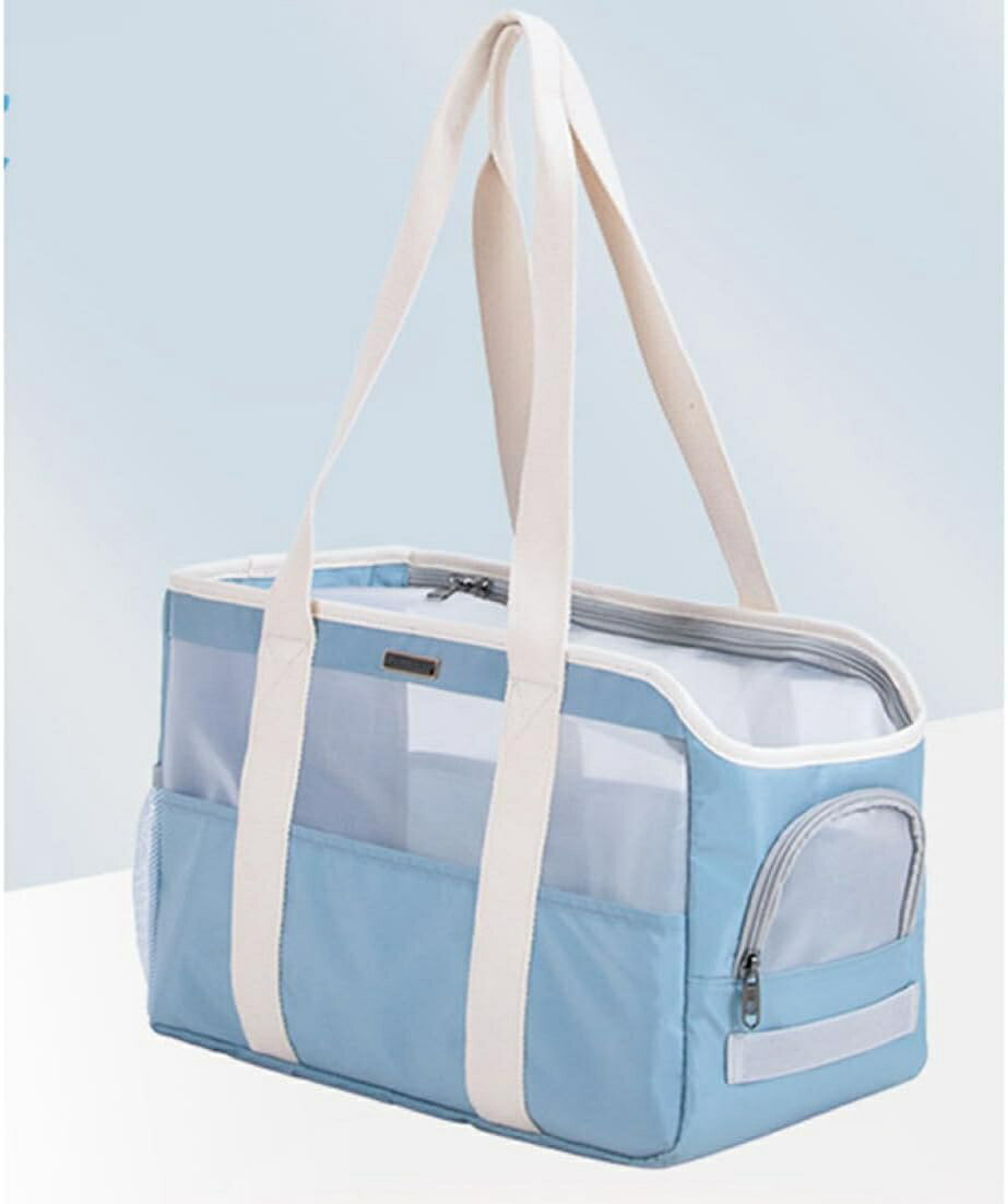 ペット キャリーバッグ 小型犬 小動物 猫用 キャリー 散歩ペットバッグ M トート型 手提げキャリーバッグ 通気性 ペットハウス ケージ 折り畳み お出かけ ドライブ 旅行 通院 防災 避難用 多機