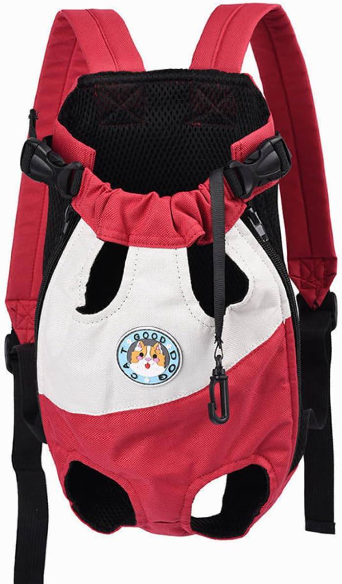 ペット抱っこバッグ リュック型 ペット用 M キャリーバッグ お出かけ便利 ペットスリング 通気 レッド おんぶ紐 飛ぶ防止 両手解放 2WAY かわいい ペットおんぶ紐 お散歩バッグ ペットキャリー