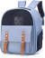 犬 猫 ブルー リュック キャリーバッグ ペットキャリー 通気性 折り畳み式 きゃりーバッグ 中型猫 F 小..