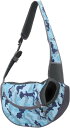 ペットスリング ペット バッグ 中型犬 犬用 キャリーバッグ バックル ペット スリング 抱っこ紐 ペットバッグ ショルダーバッグ ブルー 通気性 安全ロープ付...