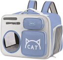 ペットキャリー ソフト リュック 猫 軽量 ブルー コンパクト キャリーバッグ 猫バック バック 折りたたみ M 通気性 ペットキャリーバッグ ペットキャリーリュック 猫 キャリーバッグ 小型犬 猫用