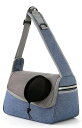 2WAY ペットキャリー 犬 キャリーバッグ 36*19*21 猫 キャリーバッグ 犬 ドライブボックス ペット キャリー 猫 ショルダー マット付き 手提げキャリーバッグ お洒落 ブルー 通気性 折