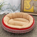 猫 犬 ベッド ペットソファー M ペットベッド クッション ネコ 猫用 ケージ用 丸洗い 暖かい 丸型 冬用ベッド 設計 中型犬 小型犬 うさぎ 冬 滑り止め...