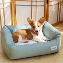 ペットベッド 洗える 55*45*20cm ふわふわ ペットクッション 冬 犬 猫 ベッド 中型犬 柴犬 グリーン あったか ネコ キャット ドック ペット用ベ...