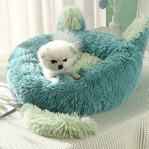 猫 べッド 犬 ベッド 冬 オシャレ 猫用ベッド クッションマット ふわふわ ペットベッド 耐噛み 滑り止め 洗える ペット用 かわいい あたたかい 綿の増分 保温防寒 寒さ対策 通年適用 犬 ブルー