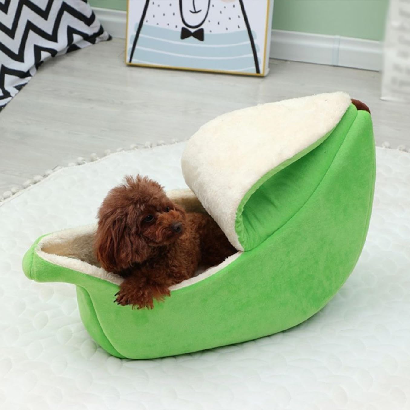 犬用ベッド クッション 犬 猫 ベッド グリーン ソファー ふかふか クッション 小型犬 中型犬 L ペットベッド 滑り止め 暖かい ペットマット 御洒落 夏冬兼用 かわいい 柔らか 通気性 防水 高