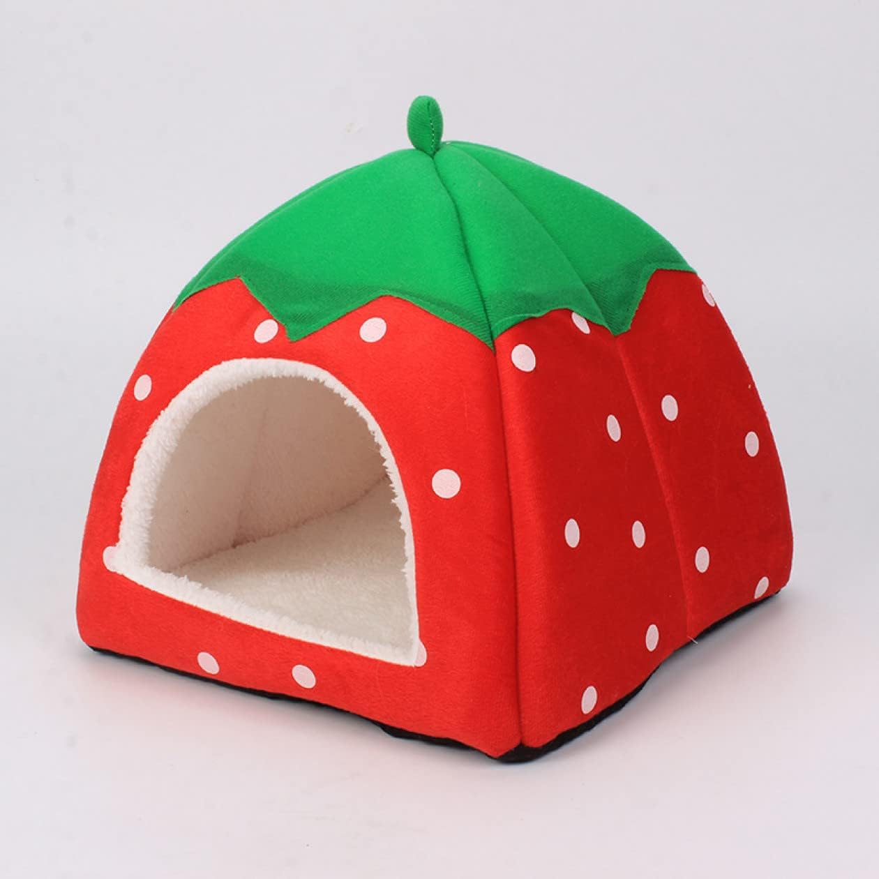 猫ベッド 猫用ハウス ペットベッド 犬用 猫用 小型犬 ペットハウス ドーム型 冬 屋根付き ふわふわ 柔らかい 保温 暖かい あったか 48*48*48 ペットクッション ペットマット 冬 猫 ねこ