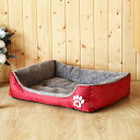 犬 ベッド スクエア型 ふわふわ 猫 クッション 洗える 83*58*12 ペットベッド 寝床 ペットクッション 小型犬 ペットマット おしゃれ ドッグ 犬用ベ...