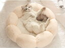 ペットベッド 暖かい 丸型 高反発 可愛いベッド 猫 犬 40cm ペットソファー ふわふわ 丸洗い ライトピンク ぐっすり眠る 冬寒さ対策 滑り止め 中型 小...