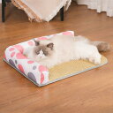 設計2 ペットベッド ペットソファー ペットクッション マット 夏 犬 猫 ベッド 洗える 涼しい 通気性いい 蒸れにくい ふわふわ かわいい 子犬 猫 多頭飼い 滑り止め 防水 小型犬 中型犬 M