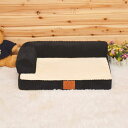 犬 ベッド 洗える 小型犬 105*90*20 中型犬用ベッド 春夏秋冬 ペットベッド ペットソファー さらさら 通気性 蒸れにくい ペットクッション 枕付き ...