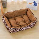 ペットベッド スクエア型 2way ブラウン 犬猫用 80*60 室内用 オールシーズン ふわふわ クッション付き 猫 テント おしゃれ 洗える 折りたたみ可 ...
