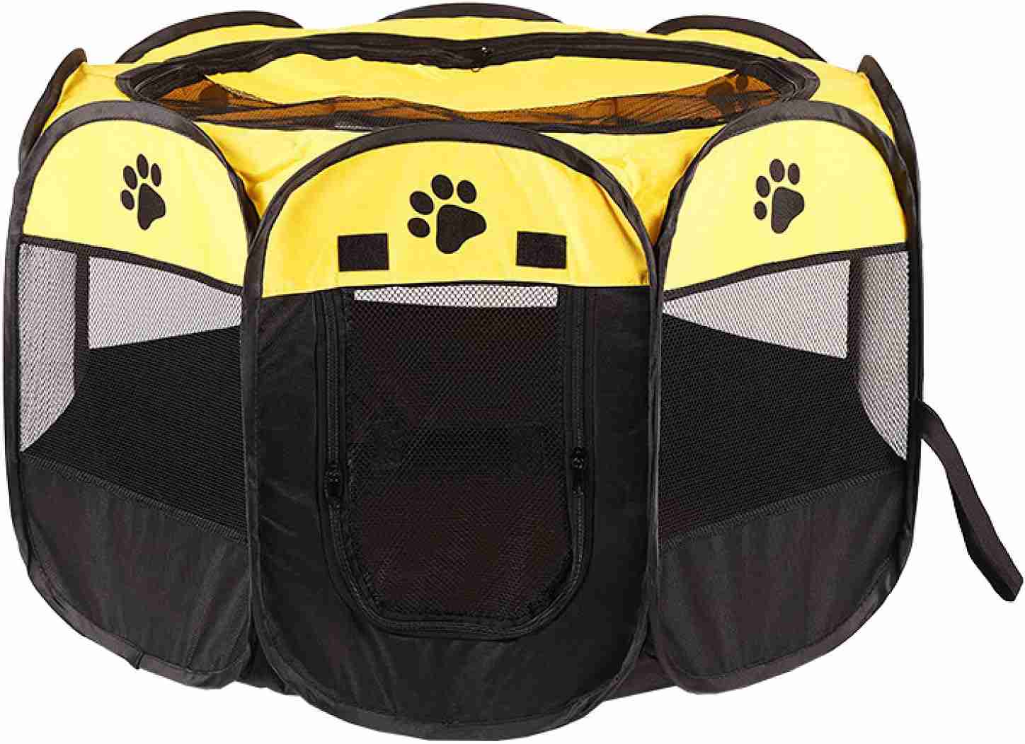 犬用ベッド 犬 L 犬用 ベッド ペット用 ペットテント 大型犬 大型 成犬 シニア 老犬 ペットベッド 八角形 春夏 夏用 冬 オールシーズン 高反発 ワンちゃん 猫 通気性 洗濯 イエロー 耐久性