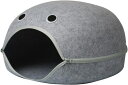 猫ハウス 猫ベッド ペット ベッド 2way ドーム型 M ネコ クッション 取り外し可能 洗える 通年 ジッパー フェルト キャットベッド 猫と小型犬 03 ...