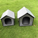ペットアウトドアハウス 折りたたみ式ペットシェルター 猫ハウス 猫小屋 外猫ハウス 屋外用 防雨 防水 耐候性 防水ねこ猫用 猫用トイレ 野良猫用トイレ 組み立...