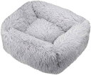 猫 ベッド 犬 ベッド ペットベッド グレー 40*50*17 冬 ふわふわ 高反発 ペットクッション 柔らかい オールシーズン用 おしゃれ 秋冬 屋内 洗える...