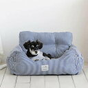 ドライブキャリーベッド ドライブベッド 犬 猫 ベッド ハウス ソファ クッション マット L あったか グッズ 猫用 犬用 ふわふわ 車用品 お出かけ ドライブ用品 通年 カー用品 ネイビー ペット