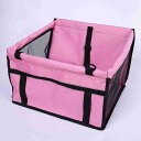 ペット用 ドライブ ボックス 大 汎用 カーシート ボックス 中小型犬 猫犬 ペット用ドライブボックス 40*30*25cm 、折り畳み式 ドライブシート 車載用ソファー、メッシュ窓 洗濯可 飛び出し