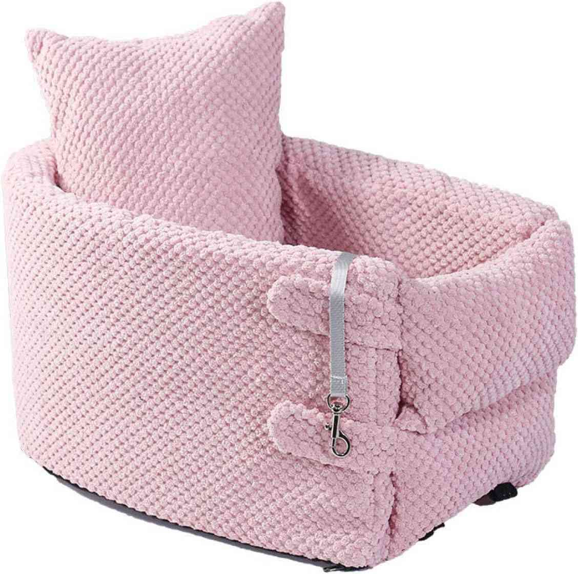 42*20*22cm ペットキャリー 車 2WAY 車載用 ドライブベッド ペットベット ドライブ ピンク ペットソファ 車内 柴犬 車用ペットシート ペットキャリーバッグ ベッド ペット キャリー