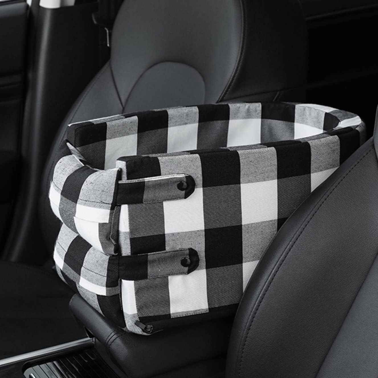 ペット用ドライブベッド 車 ペットシート ペットソファー 犬 M 小型犬 犬猫クッション ドライブベッド ブラック 2way 車用 夏用 ペットベッド ペットソファ ドライブ用品 アームレス 車酔い防