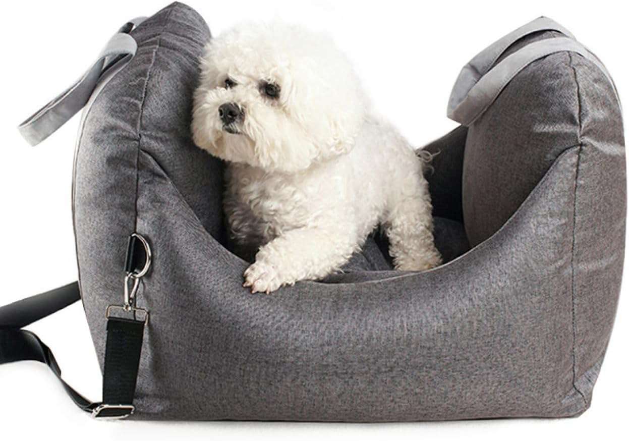 ドライブベッド 犬 キャリー 猫用 ドライブボックス キャリーバッグ 防水 汚れにくい 車酔い防止 飛び出し防止リード＆フック付 簡単取付 耐噛み 柔らかい 軽自動車 滑り止め 洗える 車用ペットシー