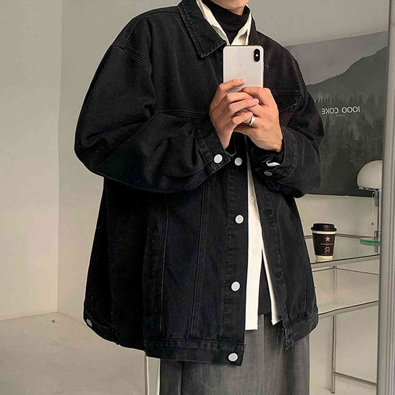 デニムジャケット メンズ 春秋 防風 防寒 長袖 テーラード 綿 快適 ストレッチ ゆったり ジーデニムコート 着回し お出かけ 通勤 通学 カジュアル カッコイイ おしゃれ 無地