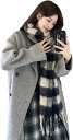 レディース ラシャコート チェスターコート 冬 大きいサイズ 着痩せ ゆったり カシミヤ 防風 防寒 厚手 ロングコート ステンカラー ダブル ポケット付き メルトンコート 可愛い 韓国 旅行
