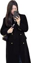 チェスターコート トレンチコート レディース 厚手 ステンカラー ロング丈 ダブル ポケット付き ゆったり 大きいサイズ 着痩せ ラシャコート フェミニン 韓国 旅行 デート メルトンコート アウター