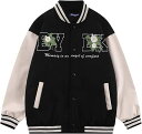 スタジャン ジャケット メンズ 春服 秋服 ブルゾン 野球服 パッチワーク カップル 薄手 男女兼用 カジュアル ファッション おしゃれ ゆったり かっこいい 運動 通勤 通学 長袖 防風 刺繍 アウ