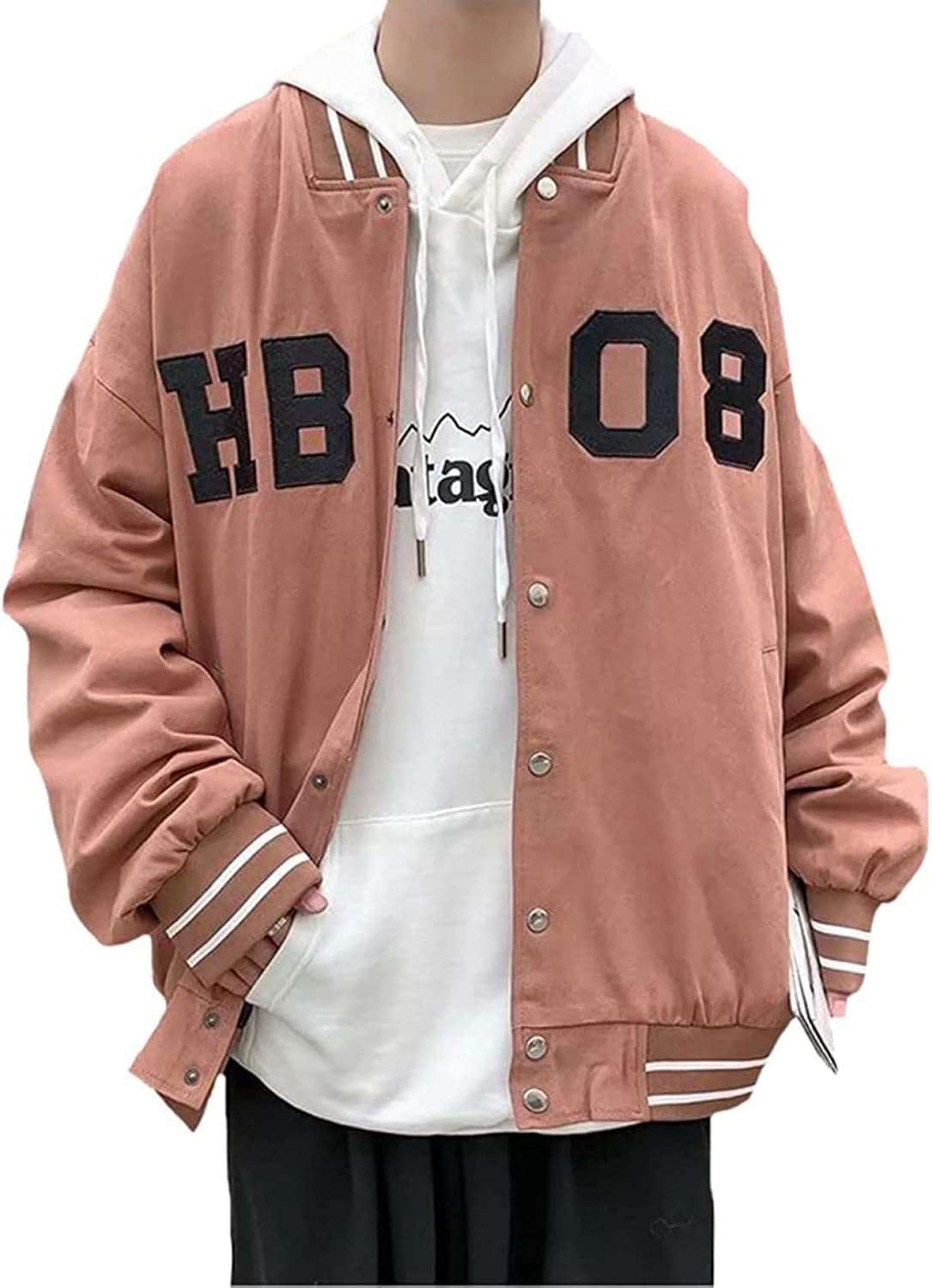 スタジャン アウター メンズ 春服 秋服 ブルゾン 野球服 カップル 薄手 男女兼用 カジュアル ファッション おしゃれ ゆったり かっこいい 運動 通勤 通学 長袖 防風 無地 ジャケット メンズ(4)