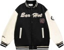 スタジャン ジャケット メンズ 野球服 PU革袖 ジャンパー カップル 大きいサイズ 通気性 パッチワーク 英字柄 ヒップホップ ストリート カジュアル ブルゾン アウトドア スポーツ 春秋 ゆったり