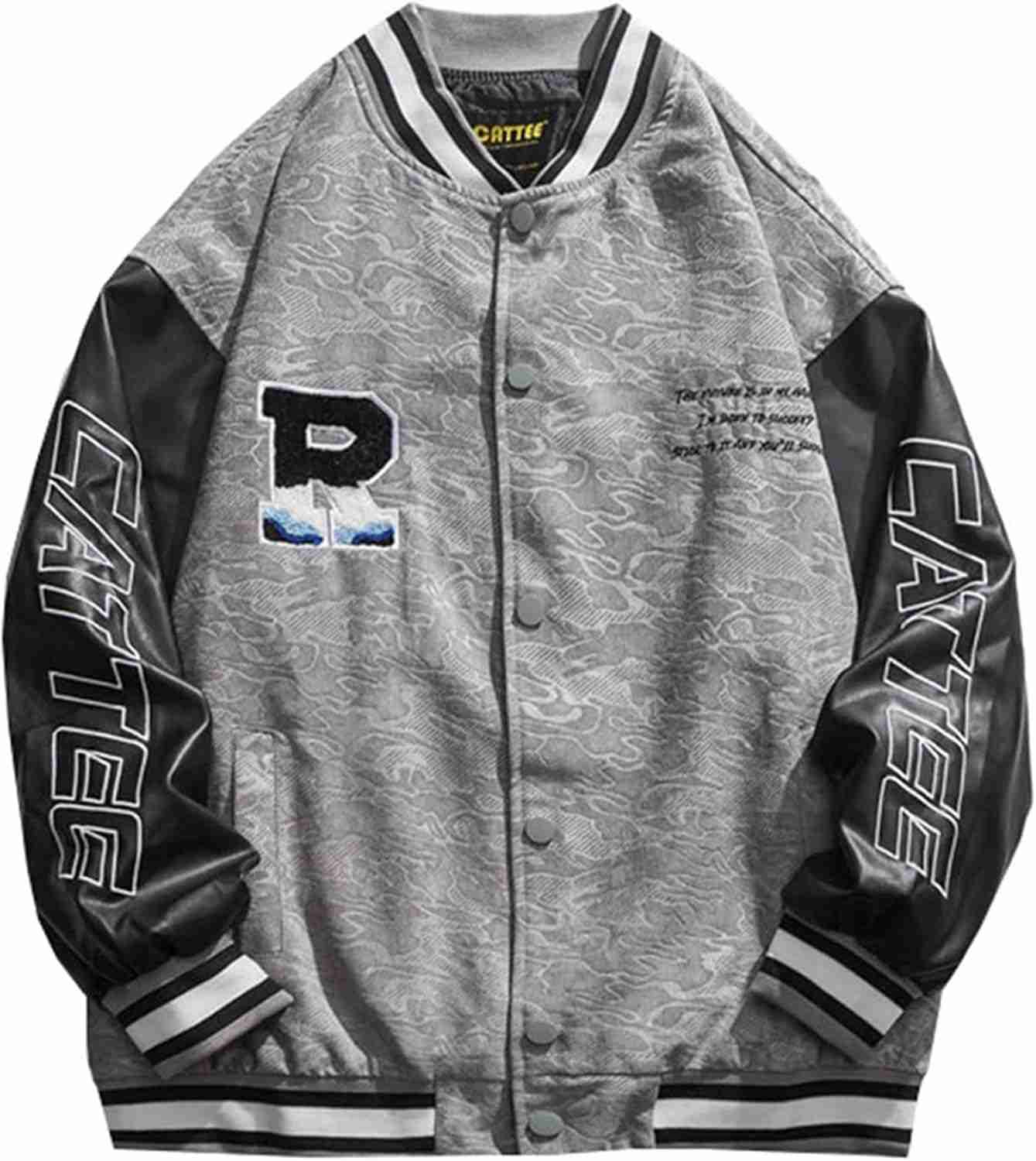 スタジャン ジャケット メンズ コート カジュアル コート ジッパー トップス ゆったり 防風 人気 オシャレ アウトドア ストリート かっこいい バイク用 普段着 春 秋 ウター ト 春 長袖 男女(4)